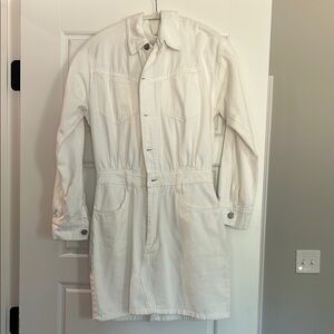 White Denim Mini Dress
